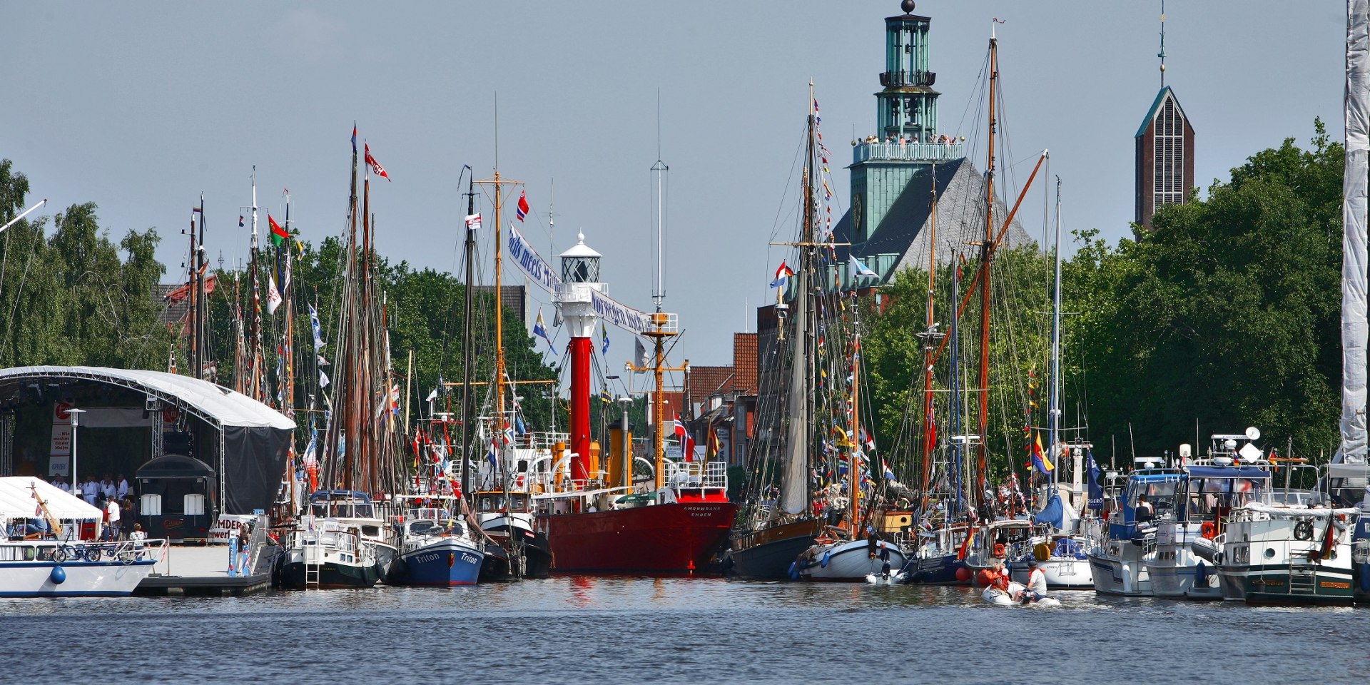 Delft mit Schiffen, © Tourist Information Emden