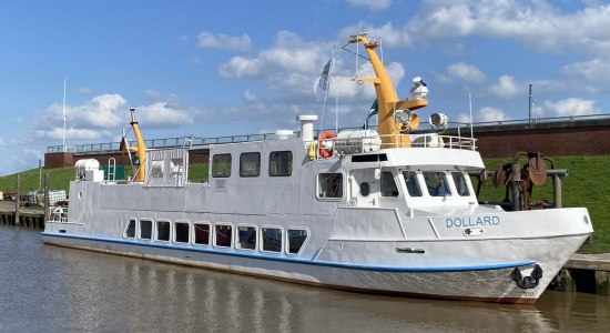 MS Dollard im Hafen von Ditzum, © Baltrum-Linie