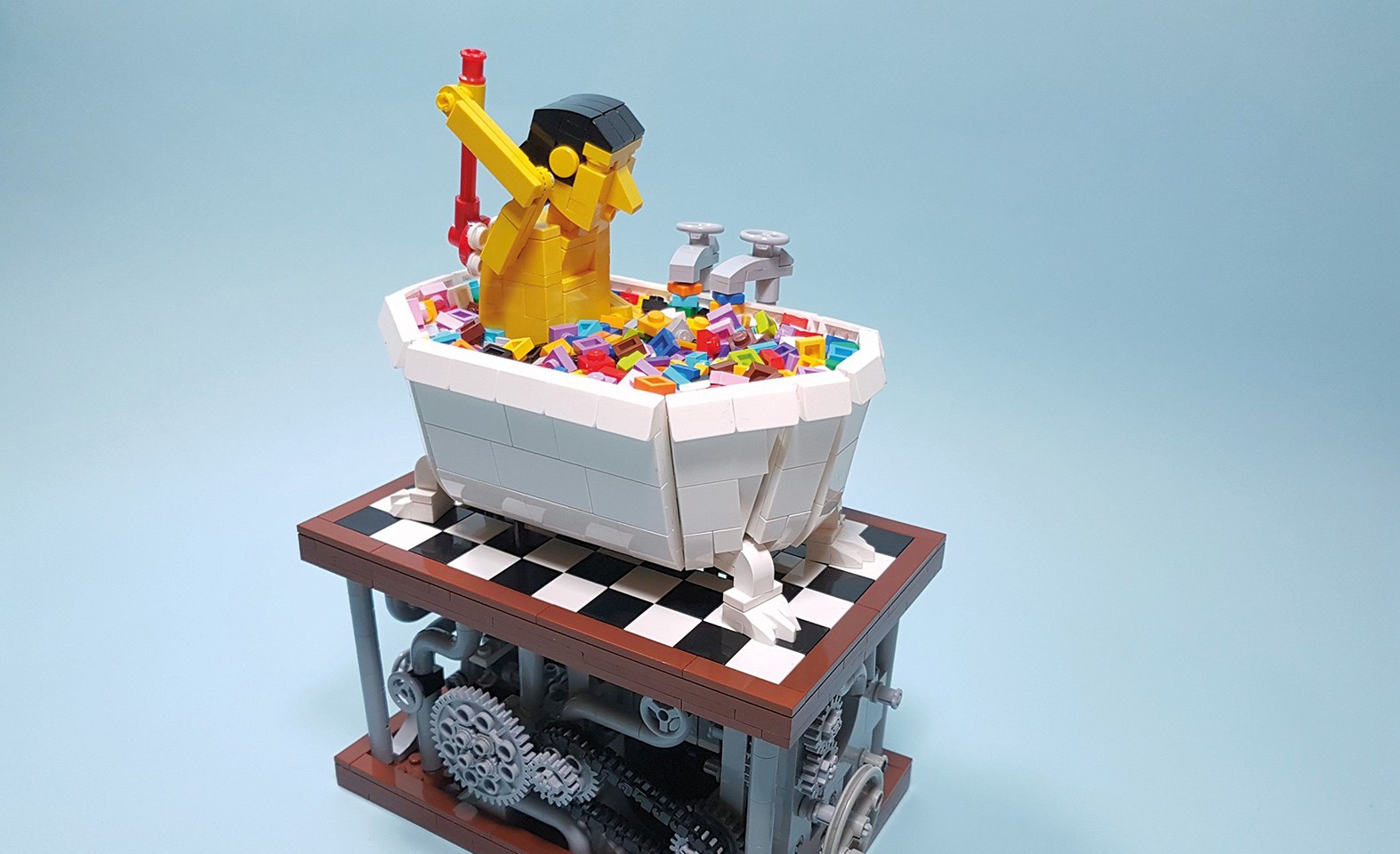 LEGO®-Fanausstellung phaenoBricks - Badewannenmeister , © phaeno gGmbH / Foto: Teun de Wijs