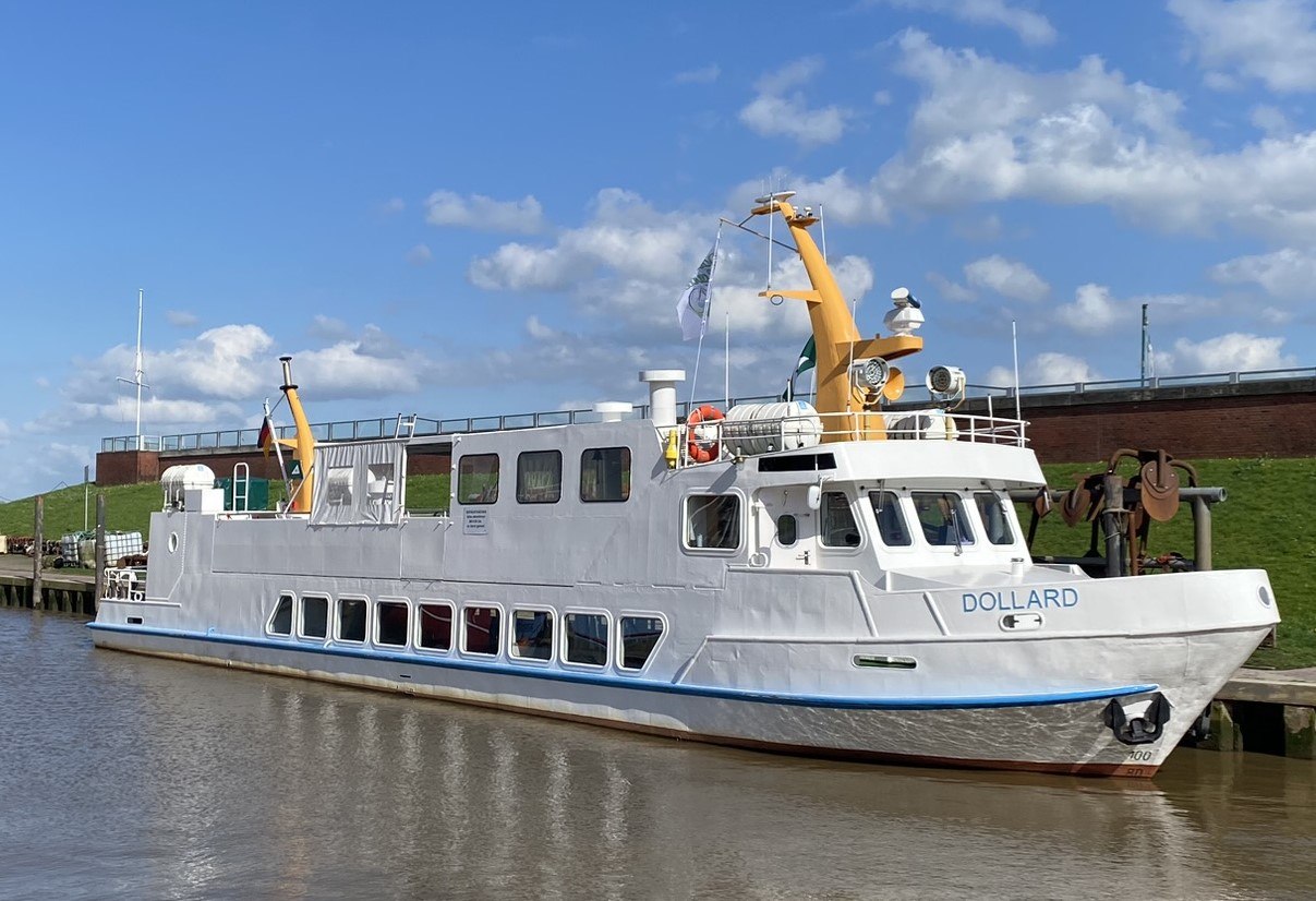 MS Dollard im Hafen von Ditzum, © Baltrum-Linie