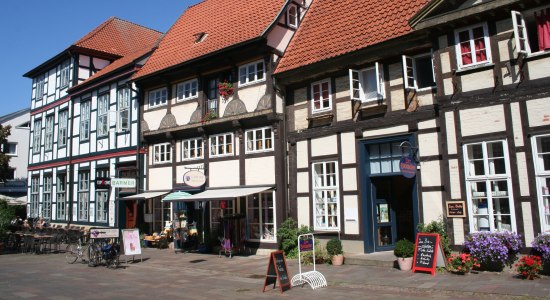 Die Deutsche Fachwerkstraße verläuft durch Nienburg/Weser, © Mittelweser-Touristik GmbH